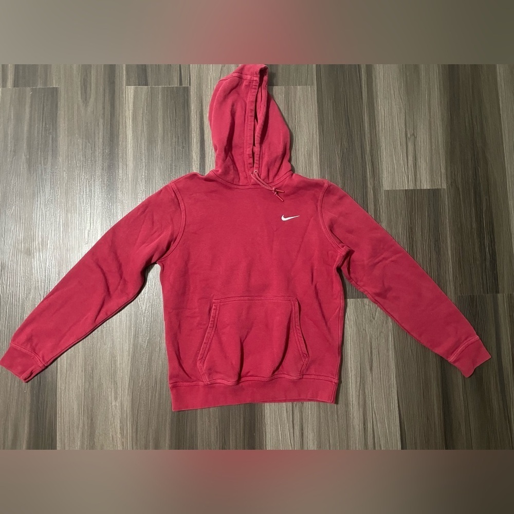 Nike Crimson Hoodie with Logo